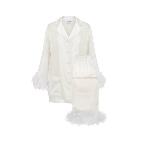 Sleeper White Double Feather Party Pajamas - Picture 2 of 2